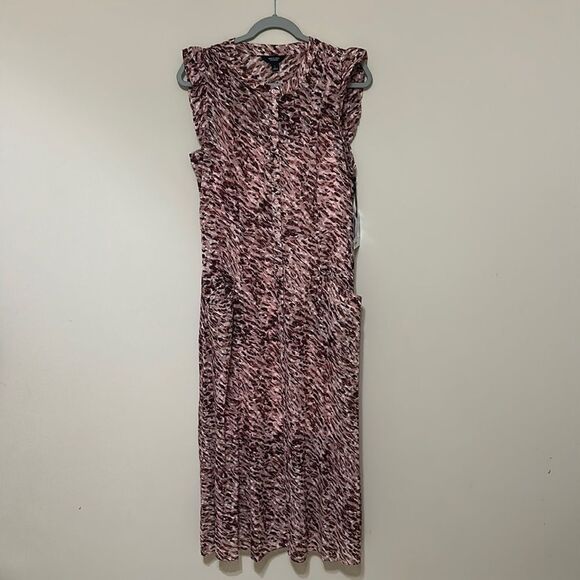 Simply Vera Vera Wang Pink and Brown Dress - Picture 1 of 7